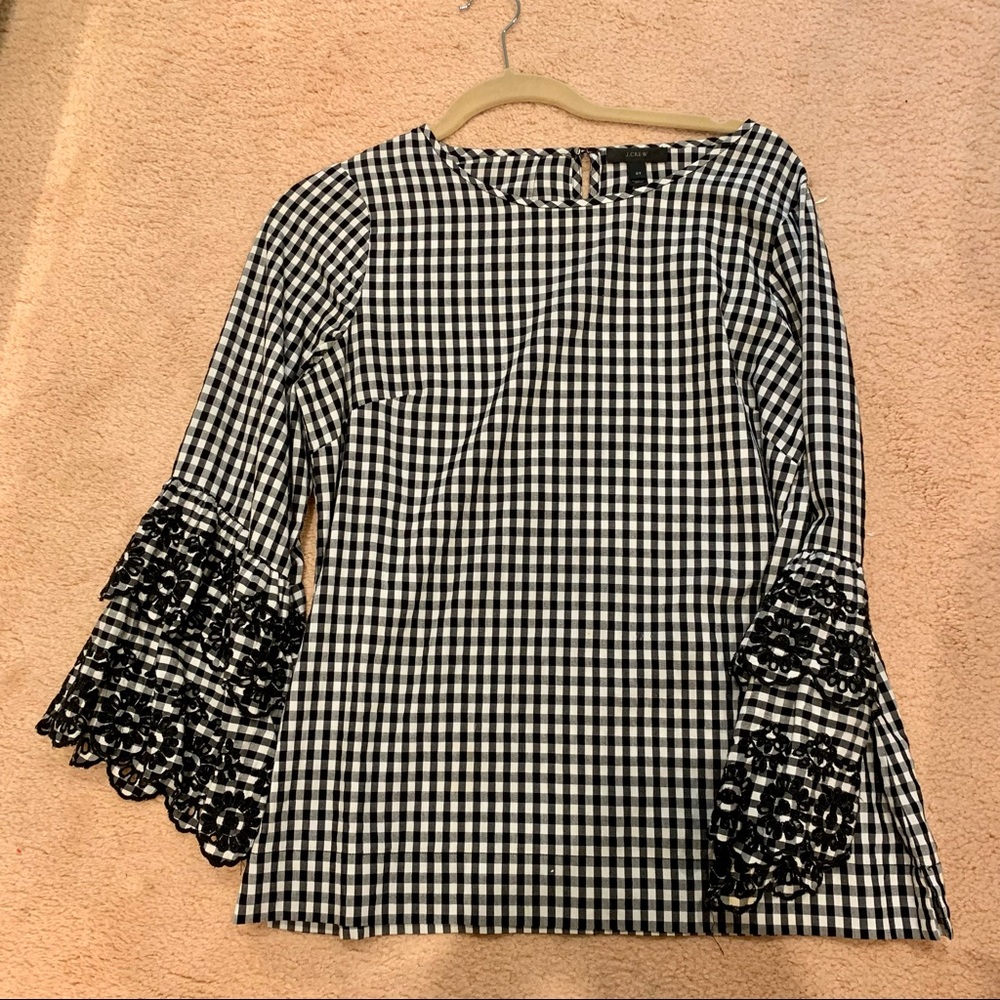 Jcrew Gingham Top